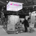 impression enseigne suspendue stand expo